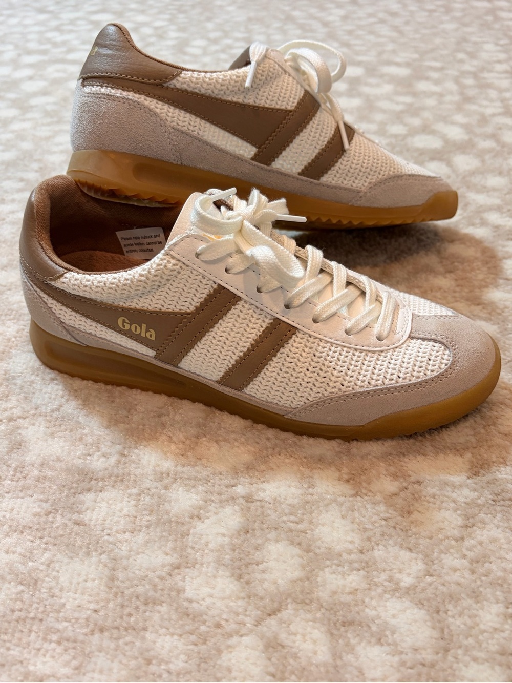 Gola womens white woven Sneakers